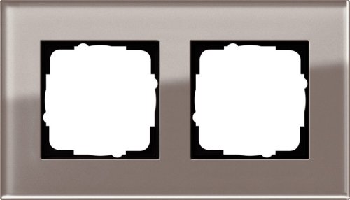 Рамка универсальная Gira Esprit 2-м. стекло дымчатое картинка